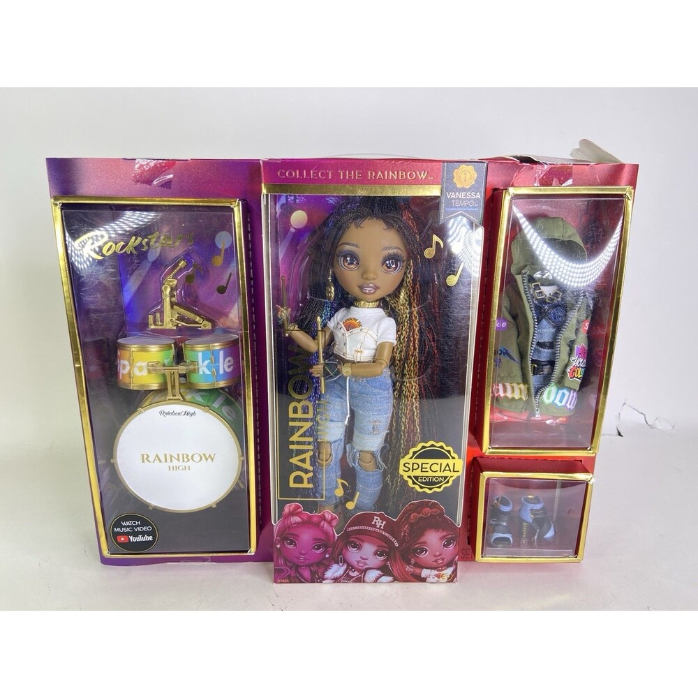 Rainbow High Special Edition Rockstar Vanessa Tempo Fashion Doll & Accessories